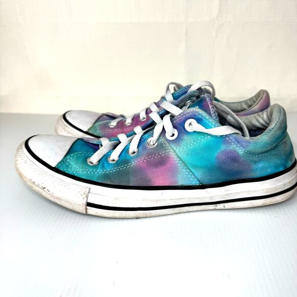 CONVERSE All Star Tie Dye Low Top Sneakers Purple Blue Women's Size 9.5 Casual - Picture 2 of 7